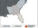 Flooding probabilities in the areaa hit by Hurricane Irma. 